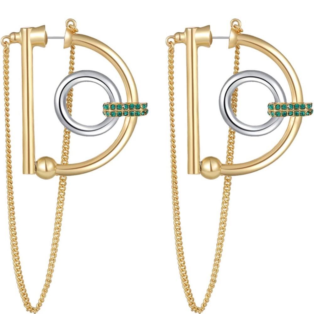 Gold Statement Hoop Earrings